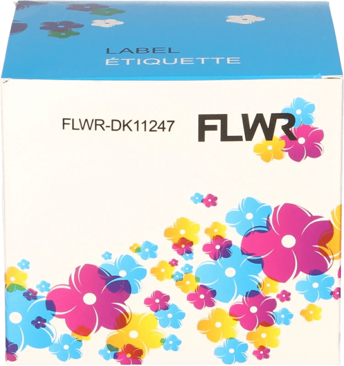 FLWR - Labels / Brother DK-11247 / wit / Geschikt voor Brother