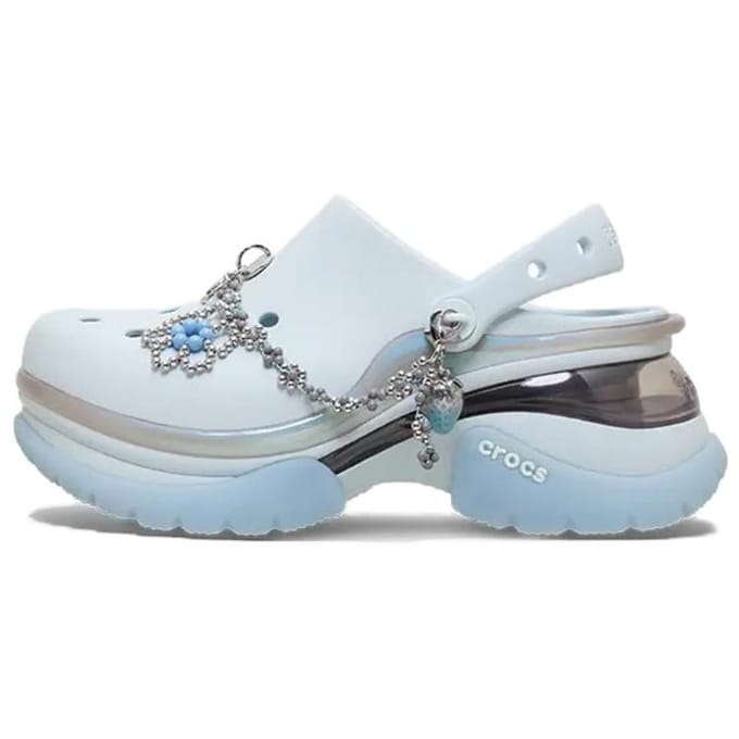 Crocs Little Dolphin Klompen Dames Steam Ice 33-34 white
