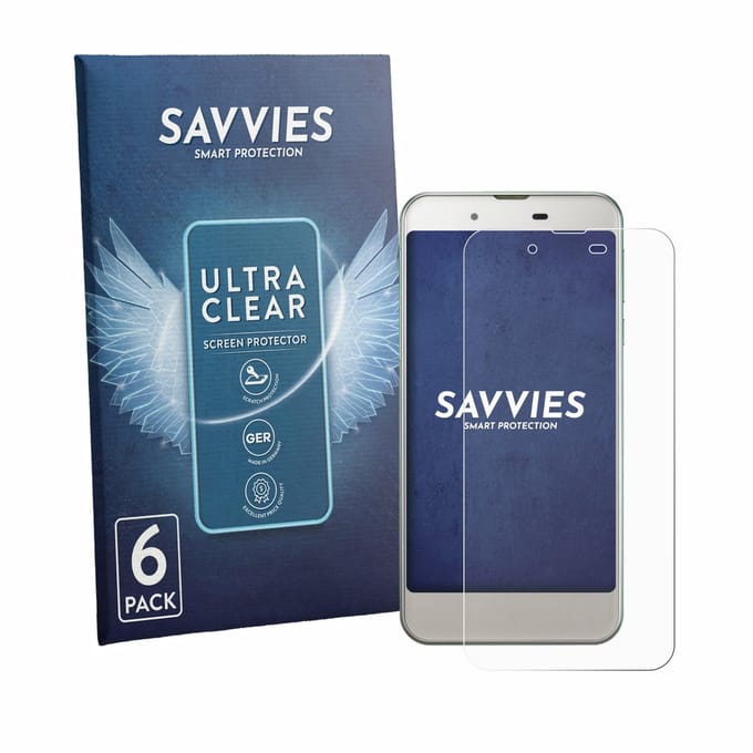 Savvies - Screenprotector voor Sharp Aquos SHV37 - Folie Beschermfolie transparant 6 Stuks