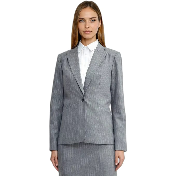 Gestreepte klassieke blazer voor dames Nife