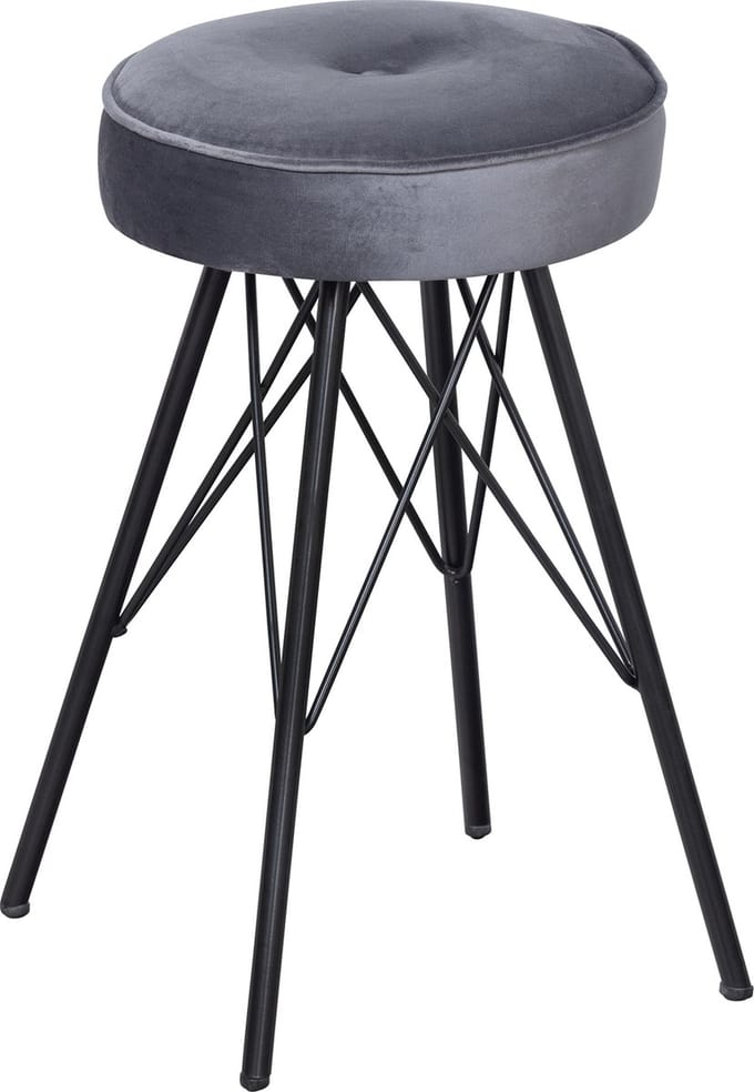 WOOOD Bella Kruk - Velvet - Asfalt - 53x33x33