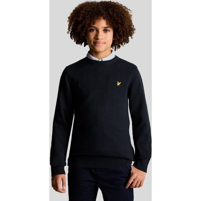 Lyle & Scott - Jongens pull - Maat 7/8 - Jongens - MARINE -