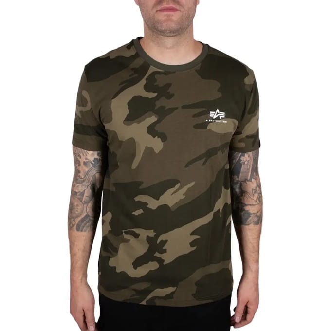 T-shirt Alpha Industries Basic Small Logo Camo