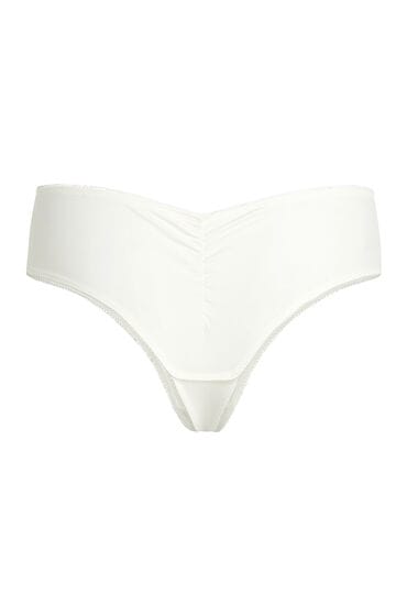 Hunkemöller Dames Lingerie Boxerstring Diva - Wit - maat M