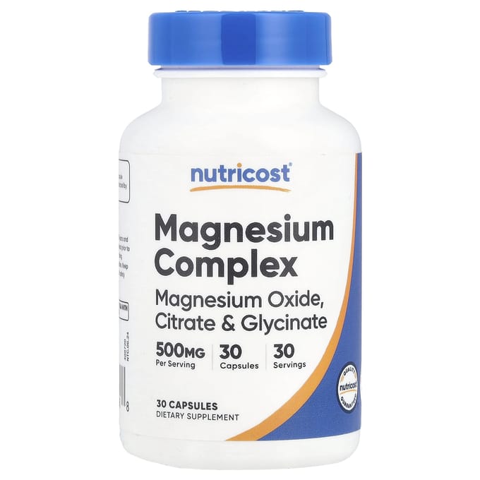 Nutricost, Magnesium Complex, 500 mg, 30 capsules