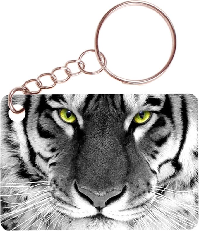 Sleutelhanger 6x4cm - Tijgerkop