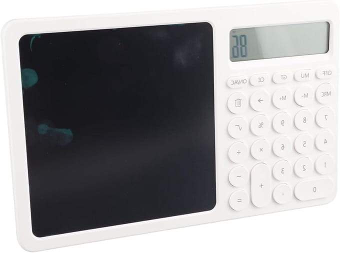 Wetenschap Rekenmachine - Kantoor Rekenmachine - Studie en Werk - Groot Scherm - 29 x 20 x 2 cm - Wit