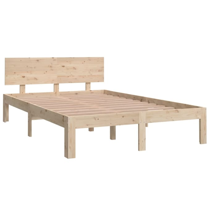 vidaXL - Bedframe - massief - hout - 120x190 - cm