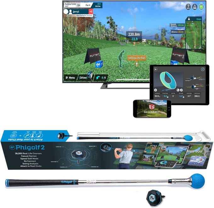 Golfsimulator met Swing Stick en 3D Analyse voor Binnen en Buiten