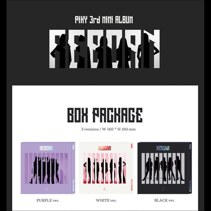 PIXY [REBORN] 3e Mini Album Random ver. black
