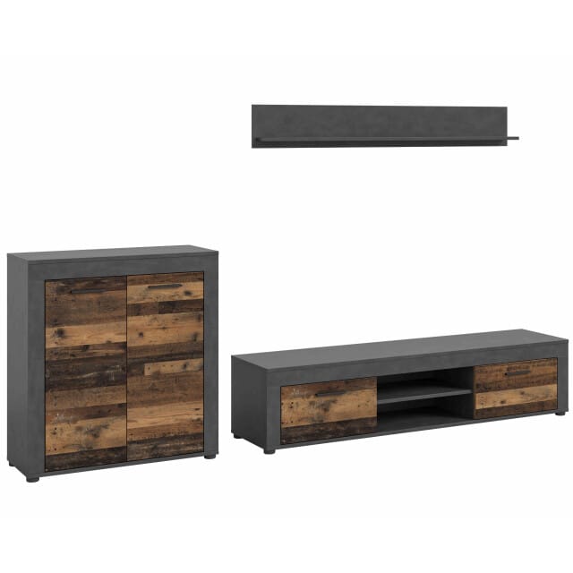 Furnilux Jam living combinatie oud hout nb matera nb