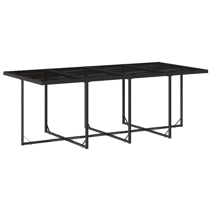 vidaXL - 13-delige - Tuinset - met - kussens - poly - rattan - zwart