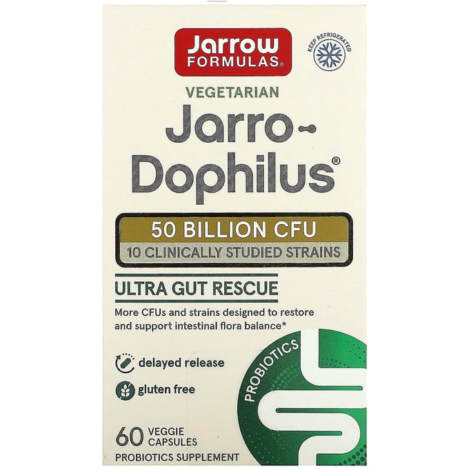 Jarrow Formulas, Jarro-Dophilus, 5 miljard KVE, 60 plantaardige capsules