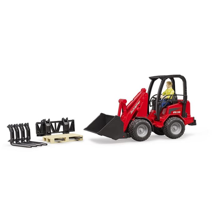 Bruder Schäffer Compact loader 2630 with figure and accessories