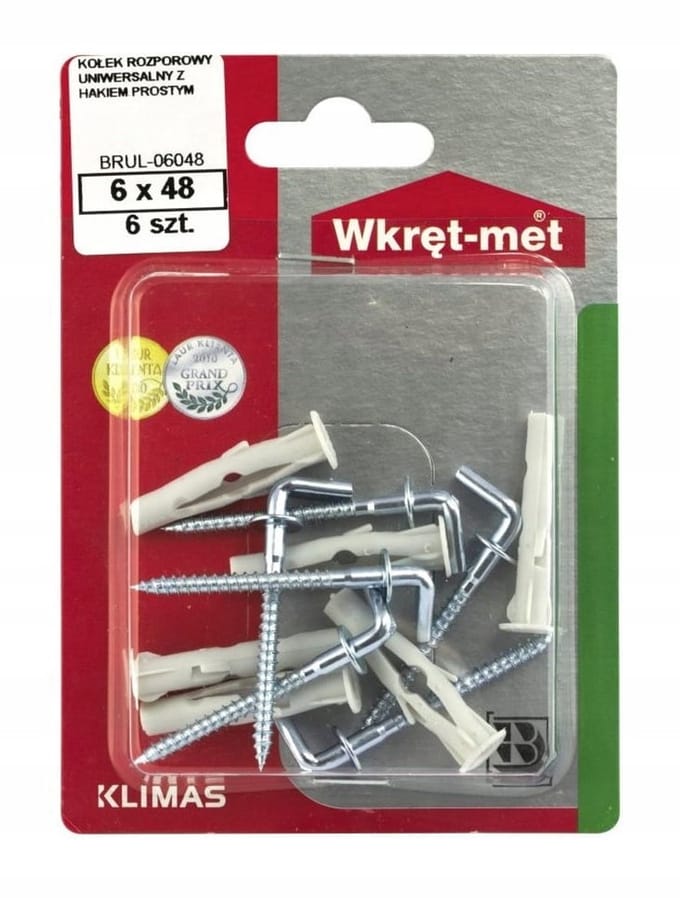 Wkręt-Met - Kołki serie - Universele plug - 6,0x35mm - 6 stuks