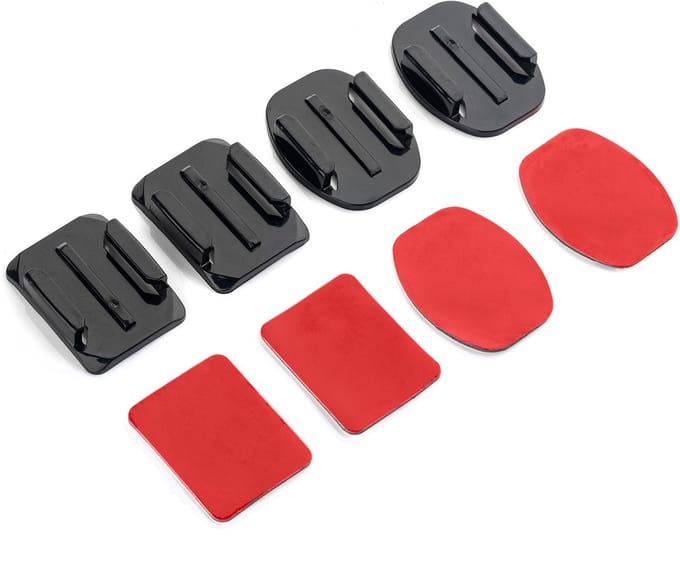 MOJOGEAR Action Camera Mount set Zelfklevend (recht+gebogen)