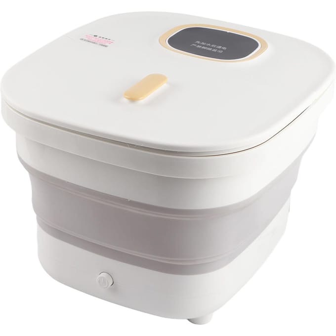 Opvouwbaar Voetbad 10 Massagerollers Constante Temperatuur Handheld Voetweekbad white