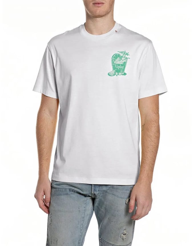 Replay M3338 .000.2660 T-shirt Met Korte Mouwen Wit M Man