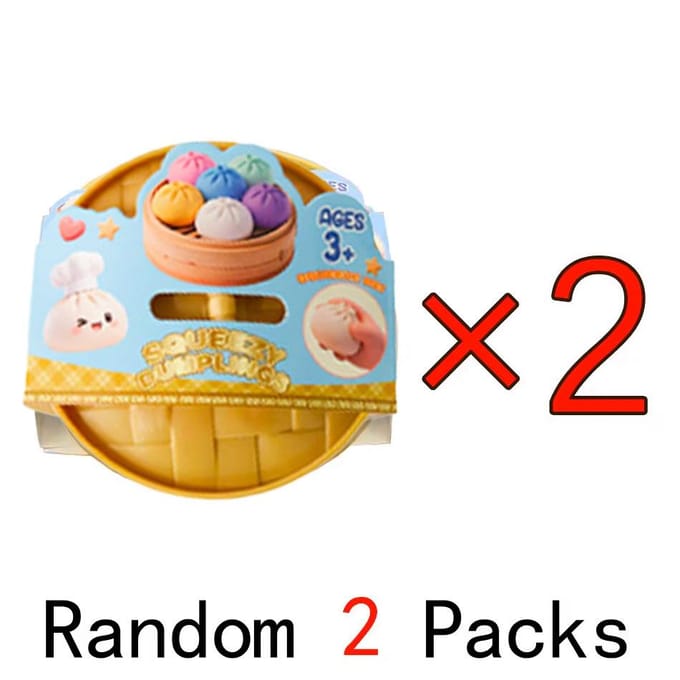 Nieuwe 12 stijlen Glitter Dumpling Glitter Dumpling Squishy met Doos Dumplings Sensorisch Knijpspeelgoed voor Stressverlichting