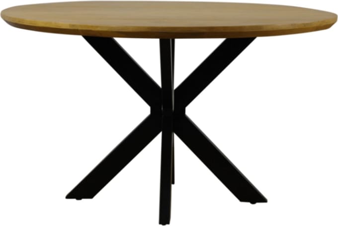 Eettafel Colorado rond mangohout 140x140x76 cm - naturel