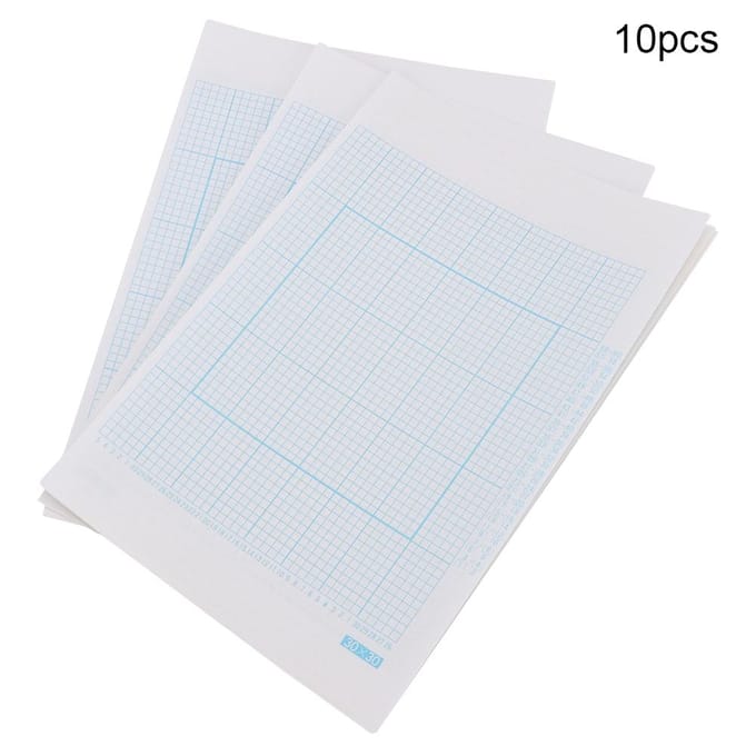 10 stuks Steken Kaartponser 10 stuks Ruitjespapier Nylon Breimachine Accessoire white
