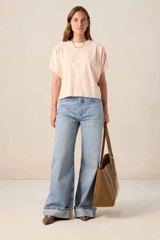 Sissy-Boy - Lichtroze boxy T-shirt