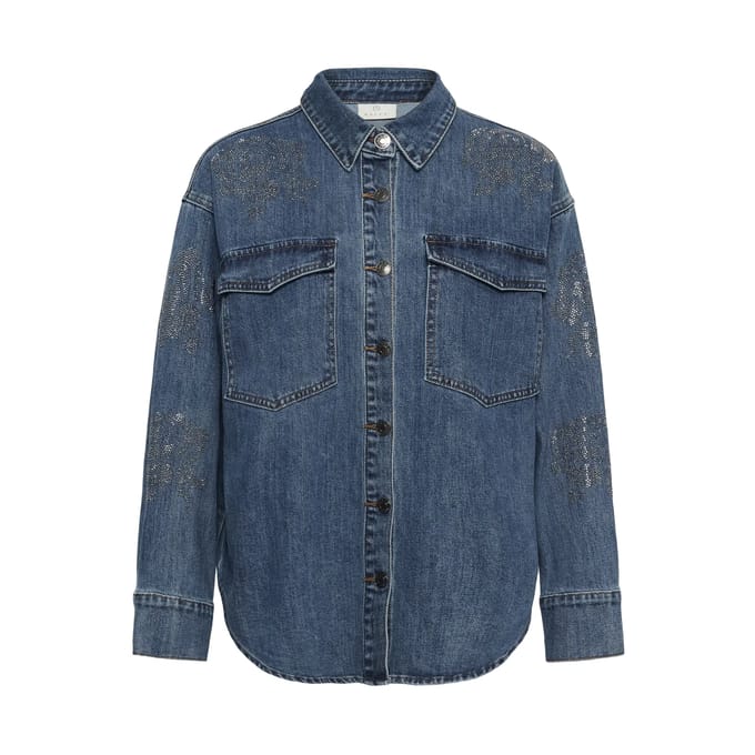 Denim Overhemd Lange Mouwen Dames KAFFE KACastelia