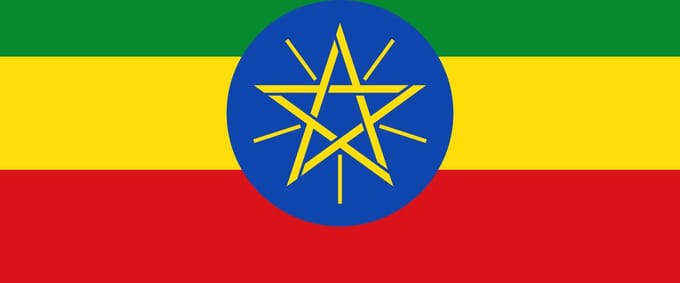 Vlag Ethiopië 70x100cm