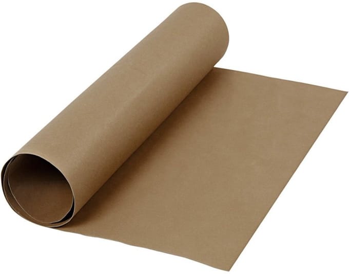 Faux Leather Papier, b: 50 cm, 350 g/m2, 1 m, donkerbruin