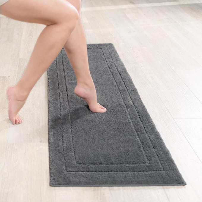Badmat Anti Slip - Douchemat - Badmatten - Grijs