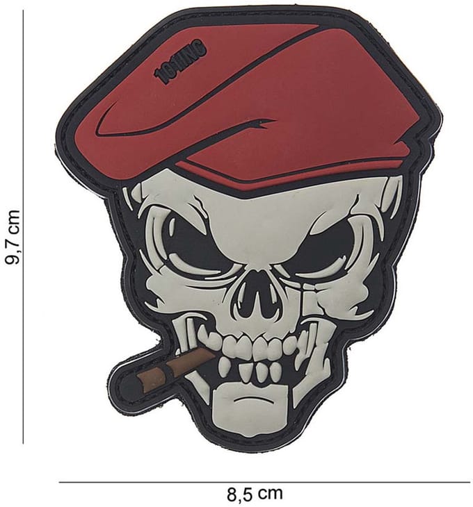 101 Inc Embleem 3D Pvc Skull Sigaar 10121