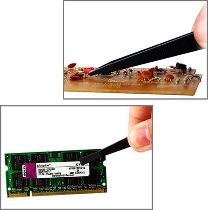 Let op type!! JAKEMY JM-T11 3 in 1 Professional Anti-static Tweezers Kit