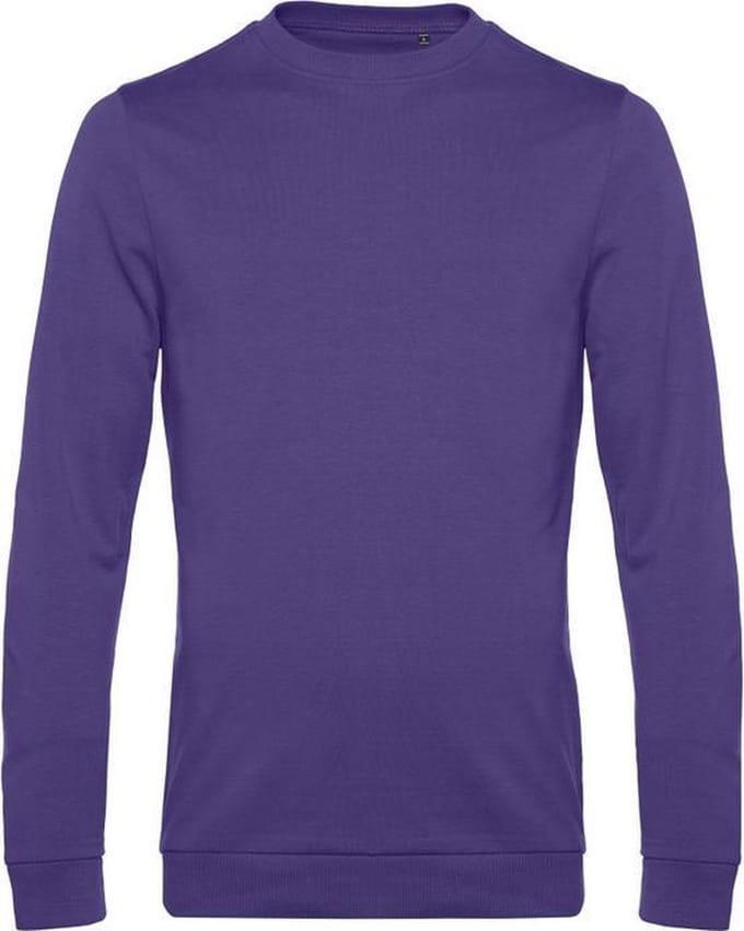 B&C Heren in sweatshirt (Stralend paars)