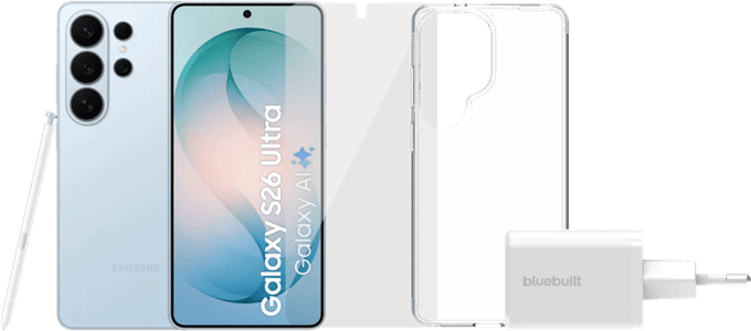Samsung Galaxy S26 Ultra 256GB Lichtblauw 5G + Compleet Accessoirepakket