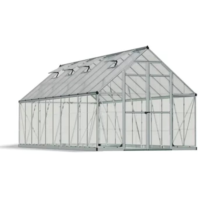 Canopia Tuinkas Balance 8x20 - Hybride - Zilver - 607x244x229cm