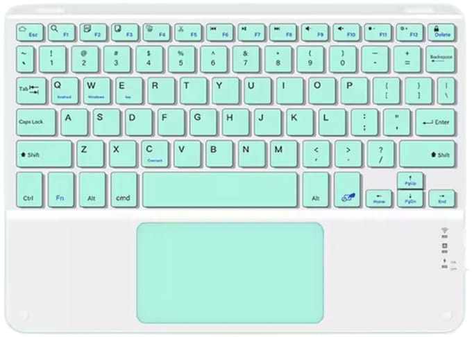 EtuiTab - Draadloos Bluetooth Toetsenbord - Touchpad - Universeel - Groen