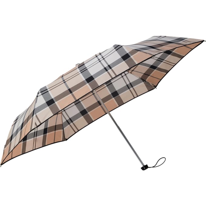 Samsonite Alu Drop S Paraplu Beige Check
