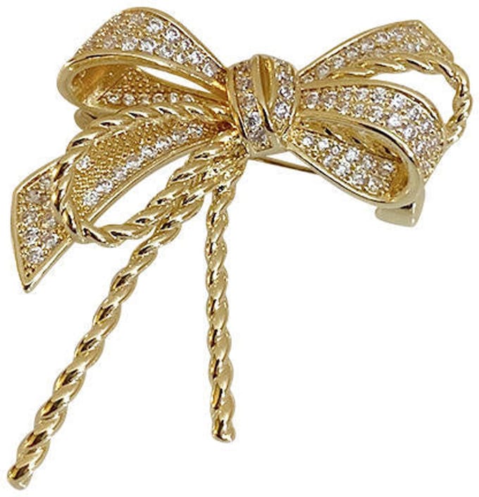 Strikbroche - Elegante Broche met Kristallen | Twinolo