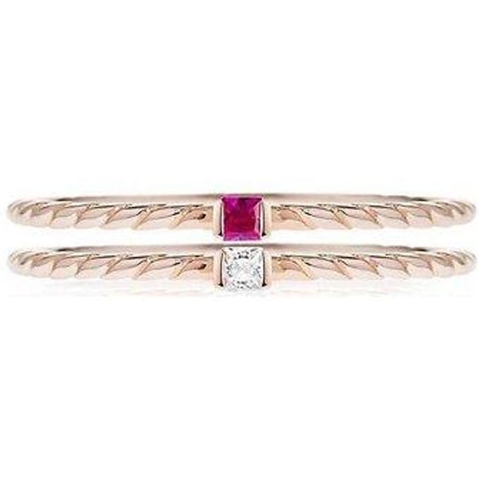 Morellato 1930 roségoudkleurige sterlingzilver SAHA16014 damesring white