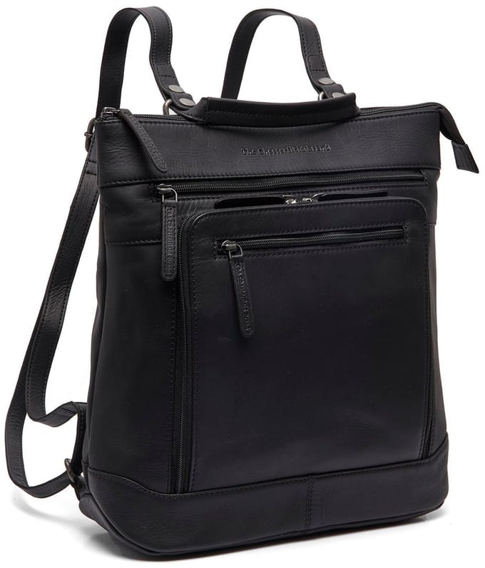 The Chesterfield Brand Caldero Waxed Pull Up Rugzak - Zwart