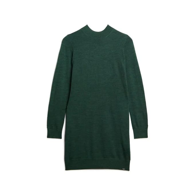 Superdry - Gebreide Mernio jurk met lange mouwen - Dames - Jurken