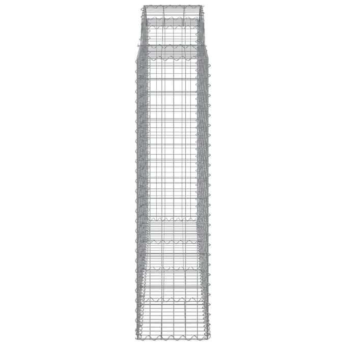 vidaXL - Schanskorven - 7 - st - gewelfd - 200x50x160/180 - cm - ijzer