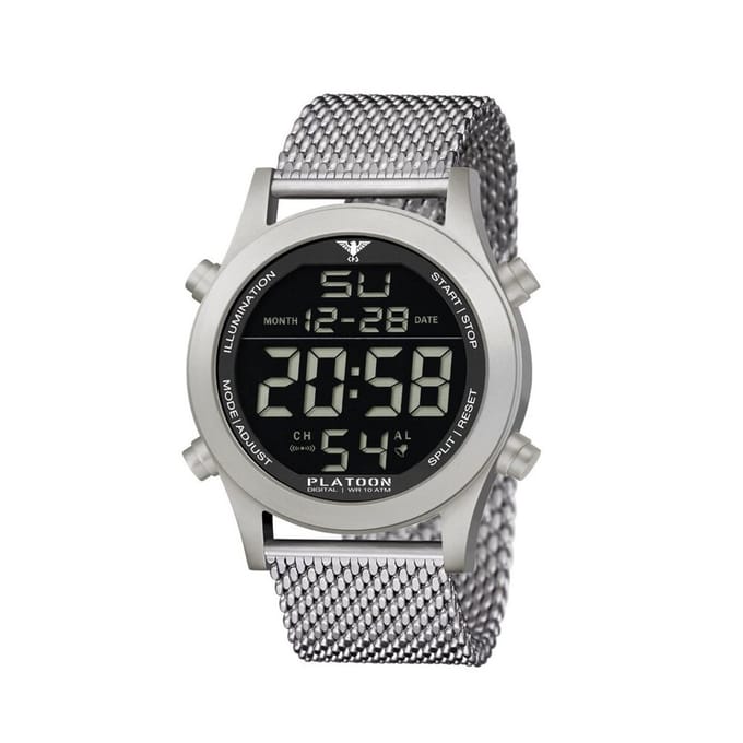 KHS - KHS.PLASD.MS - Polshorloge - Platoon Steel Digital - Heren