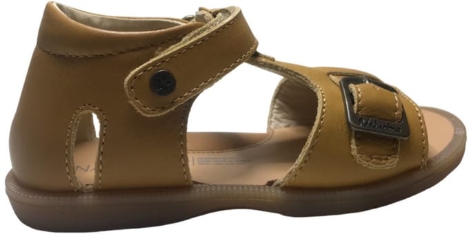 Naturino - Quarzo - Mt 23 - velcro lederen sandaal - oker
