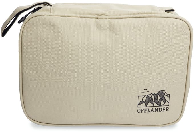 OFFLANDER - Organizer Toilettas - Khaki - Nylon - Met Haken