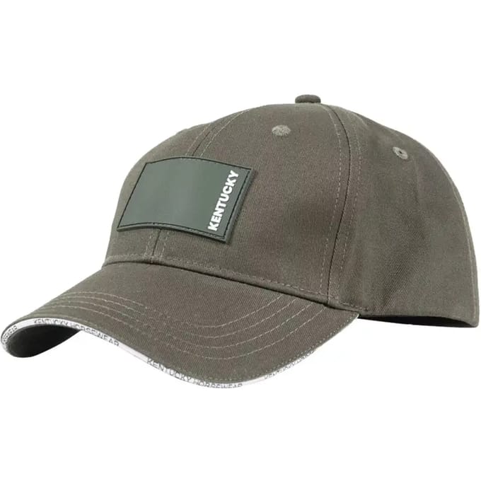 Kentucky Horsewear - Cap rubber logo donker groen
