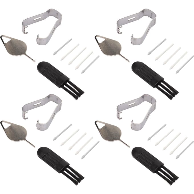 4 Sets Pointes de Stylet pour Tab S8 ABS Durable Installation Facile pour S8 Plus Pointes de Rechange avec Broches Pince à Épiler Brosses