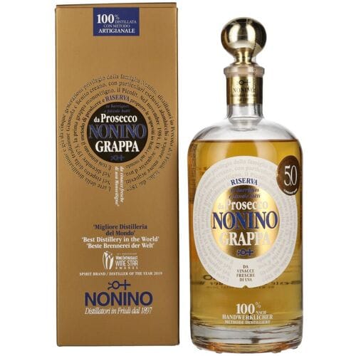 Nonino Grappa Monovitigno il Prosecco in Barriques 41% Vol. 0,7l in geschenkverpakking