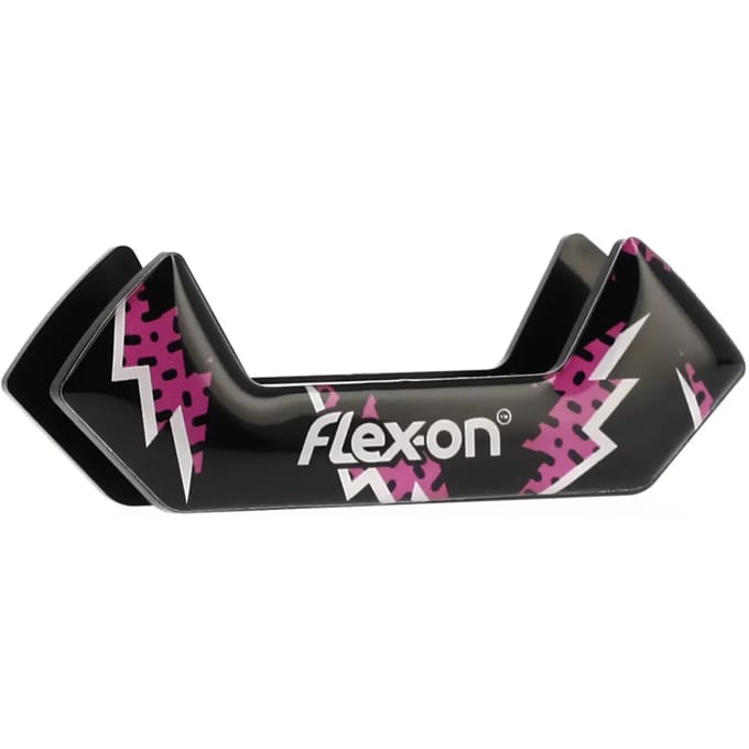Flash Zwarte stijgbeugelstickers Flex-On Safe-On