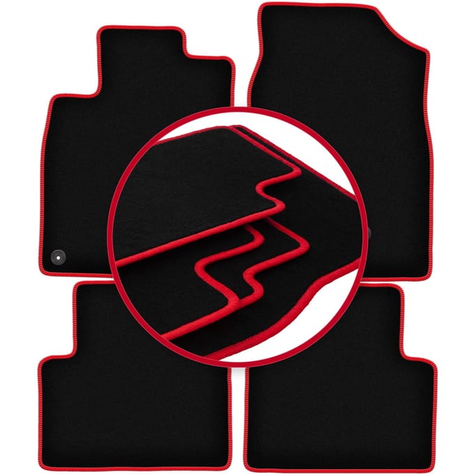 CARLUX-RED automatten voor: Honda Civic X hatchback (2017-)